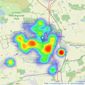 First for Homes - Glenrothes listings heatmap