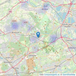 Fisher & Partners (Real Estate) Ltd - Sunningdale listings heatmap