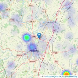 Fisher German - Worcester listings heatmap