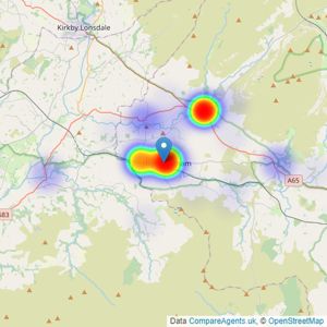 Fisher Hopper - Bentham listings heatmap