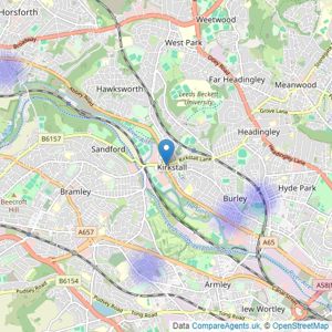 Fletcher Properties - Covering Leeds listings heatmap