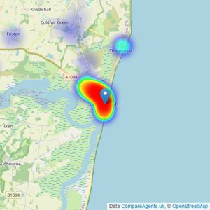 Flick & Son - Aldeburgh listings heatmap