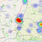 Flick & Son - Saxmundham listings heatmap