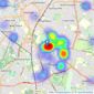 Focus Property Sales and Management - Leicester listings heatmap