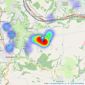 Ford Loveday Estate Agency - Covering Stroud and the surrounding valleys listings heatmap