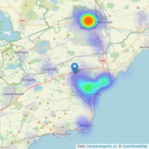 Fords Daly Legal - Kirkcaldy listings heatmap