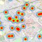 Forest Estate Agents - Feltham listings heatmap