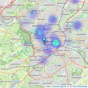 Forrest Agent - Bristol listings heatmap