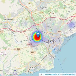 Fortis - Cardiff listings heatmap