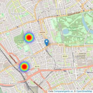 Fortuna and Co. - Kensington listings heatmap