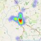 Foster & Co - Mid Sussex listings heatmap