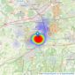 Fosters Estate Agents - Aldershot listings heatmap