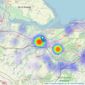 Foundation Estate Agents - Faversham listings heatmap