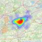 Foundations Independent Est Ltd - Woking listings heatmap