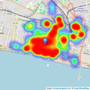 Fox & Sons - Brighton listings heatmap