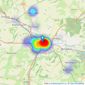 Fox & Sons - Dorchester listings heatmap