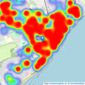 Fox & Sons - Eastbourne listings heatmap