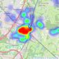 Fox & Sons - Eastleigh listings heatmap