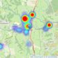 Fox & Sons - Fordingbridge listings heatmap