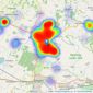 Fox & Sons - Hailsham listings heatmap