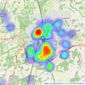 Fox & Sons - Haywards Heath listings heatmap