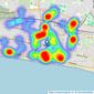 Fox & Sons - Hove listings heatmap