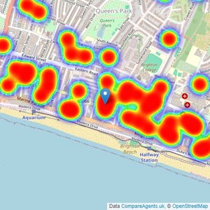 Fox & Sons - Kemptown listings heatmap