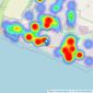 Fox & Sons - Peacehaven listings heatmap