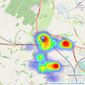 Fox & Sons - Polegate listings heatmap