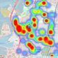 Fox & Sons - Portsmouth listings heatmap