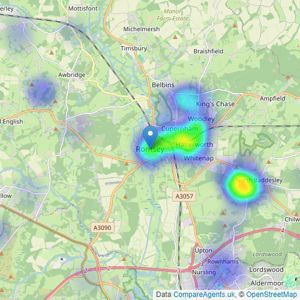 Fox & Sons - Romsey listings heatmap