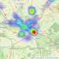 Fox & Sons - Salisbury listings heatmap