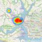 Fox & Sons - Saltash listings heatmap