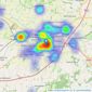 Fox & Sons - Taunton listings heatmap