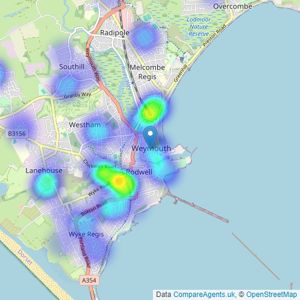 Fox & Sons - Weymouth listings heatmap