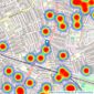 Foxtons - Balham listings heatmap