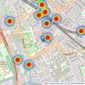 Foxtons - Barking listings heatmap