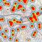 Foxtons - Brixton listings heatmap