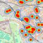 Foxtons - Camden listings heatmap