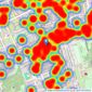 Foxtons - Notting Hill listings heatmap