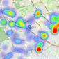 Foxtons - Pinner listings heatmap