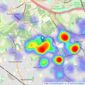 Foxtons - Stanmore listings heatmap