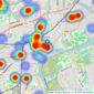 Foxtons - Twickenham listings heatmap