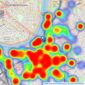 Foxtons - Vauxhall listings heatmap