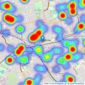 Foxtons - Walthamstow listings heatmap