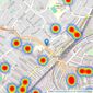 Foxtons - Wimbledon listings heatmap