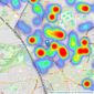 Foxtons - Wood Green listings heatmap