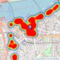 Foxtons - Woolwich listings heatmap