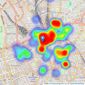 Frank Harris & Co. - Bloomsbury & Kings Cross listings heatmap