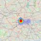 Frank Harris & Co. - South Bank & Waterloo listings heatmap